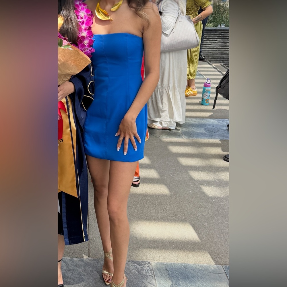 Meshki Blue mini dress